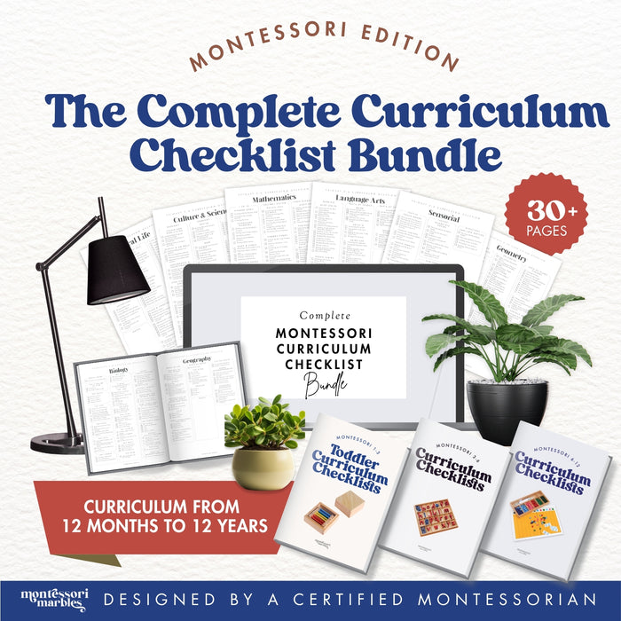 Complete Montessori Curriculum Bundle - Ages 1-12