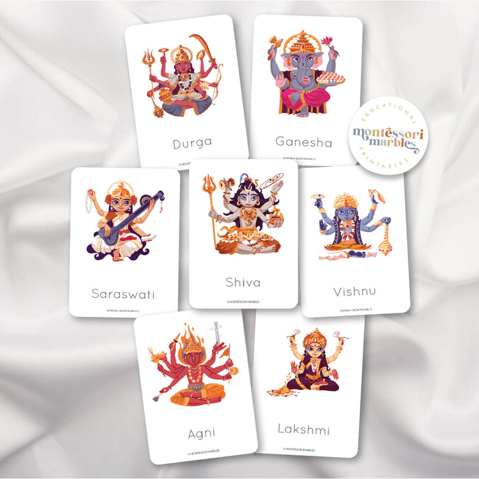 Hindu Gods Nomenclature Cards