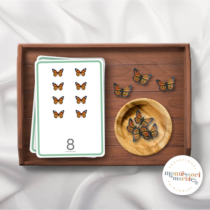 BUTTERFLY Counting Cards 1 to 10