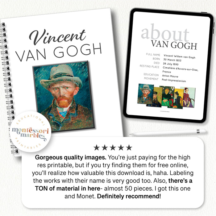 Vincent Van Gogh Activity Bundle for Early Years