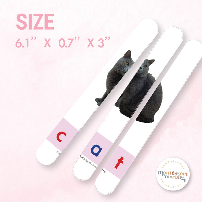 Montessori Pink Series CVC Puzzles