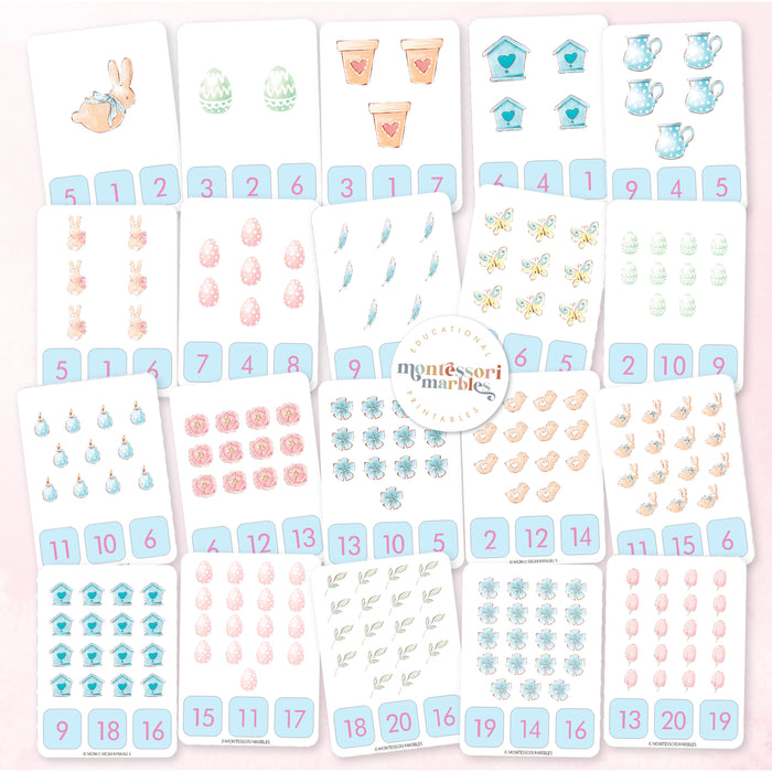 Easter Counting 1 to 20