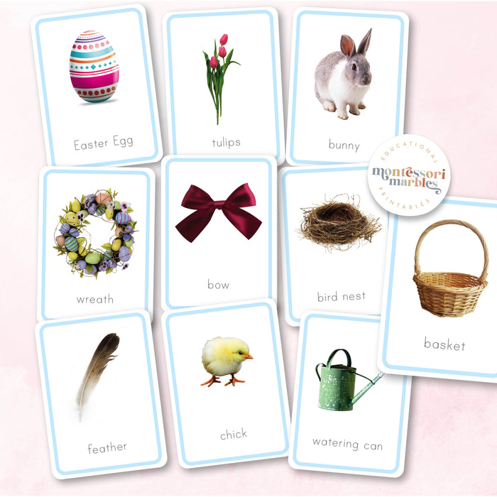 Easter Montessori Nomenclature Cards