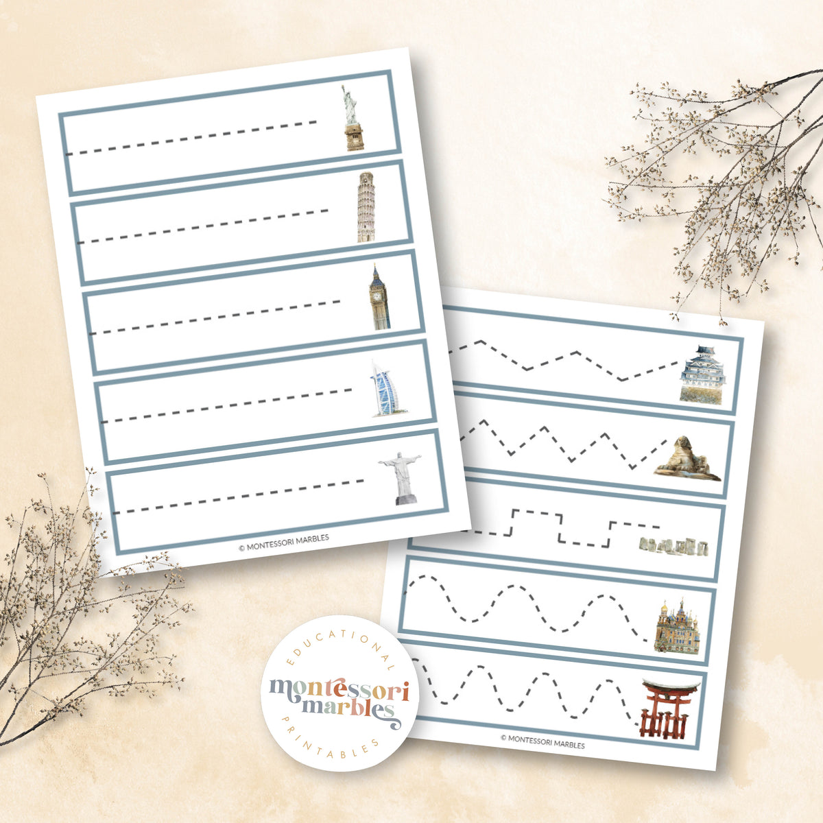 Apples Cutting Strips | Montessori Inspired Printable for Preschool ...