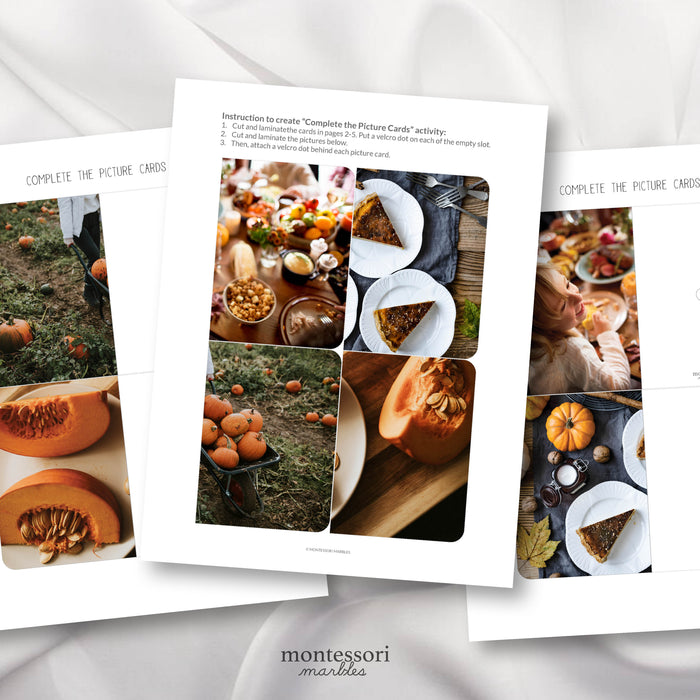 Thanksgiving Complete the Pictures