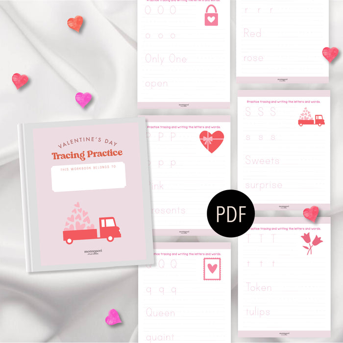 Valentine's Day Tracing Workbook