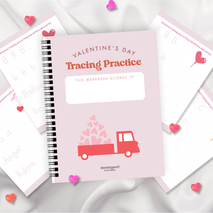 Valentine's Day Tracing Workbook