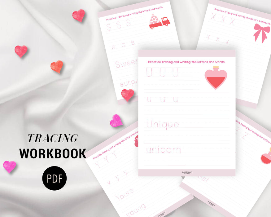 Valentine's Day Tracing Workbook