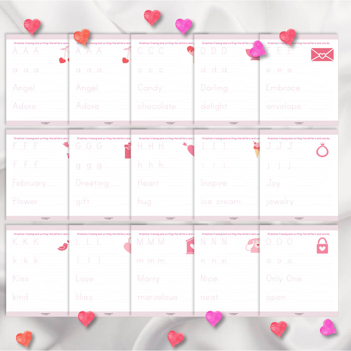 Valentine's Day Tracing Workbook