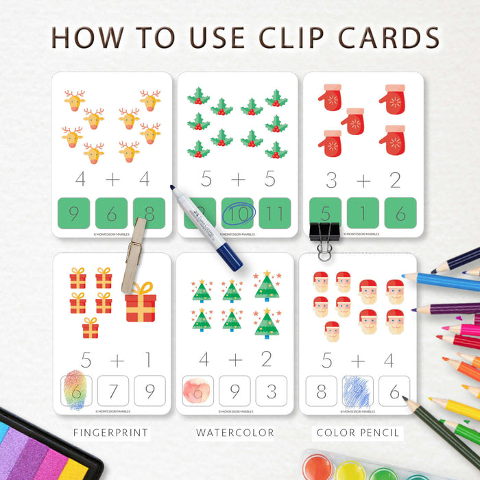 Christmas Addition Clip Cards