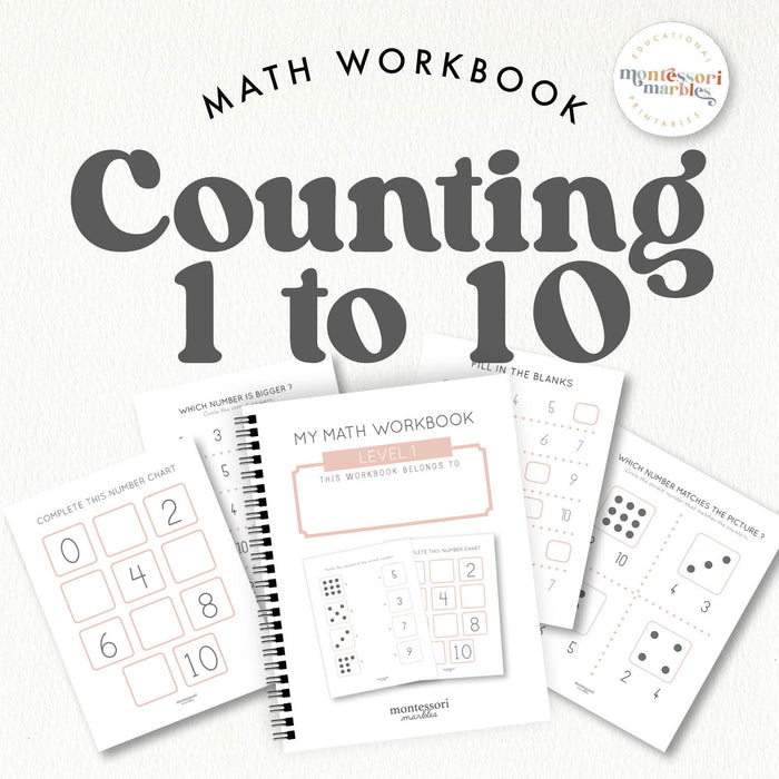 Beginner Math Workbook for Preschool