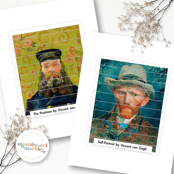 Vincent Van Gogh Craft Stick Puzzles