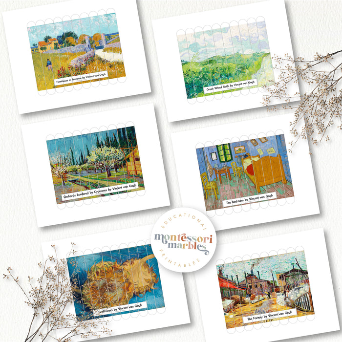 Vincent Van Gogh Craft Stick Puzzles