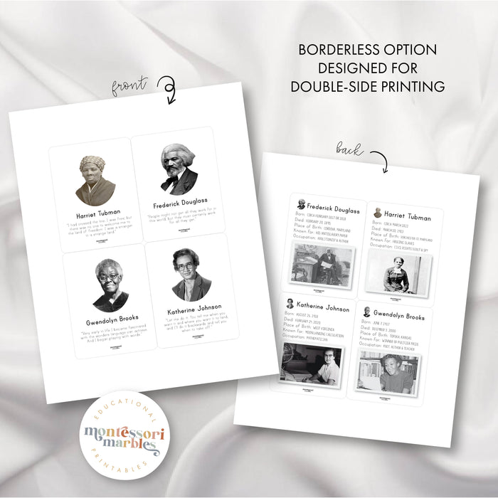 Black History Month Fact Cards