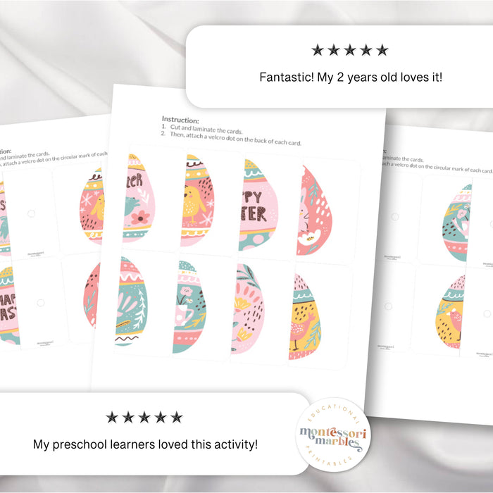 Easter Egg Symmetry Puzzles