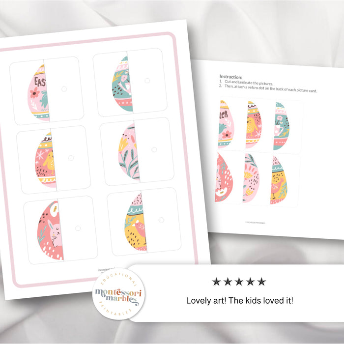 Easter Egg Symmetry Puzzles