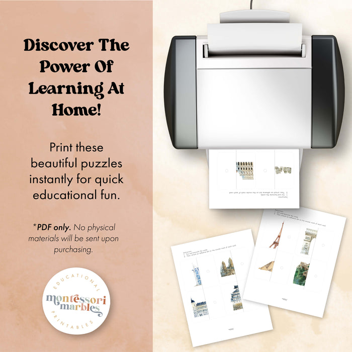 Landmarks Two-Piece Puzzles