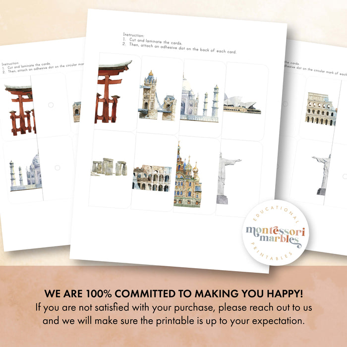 Landmarks Two-Piece Puzzles