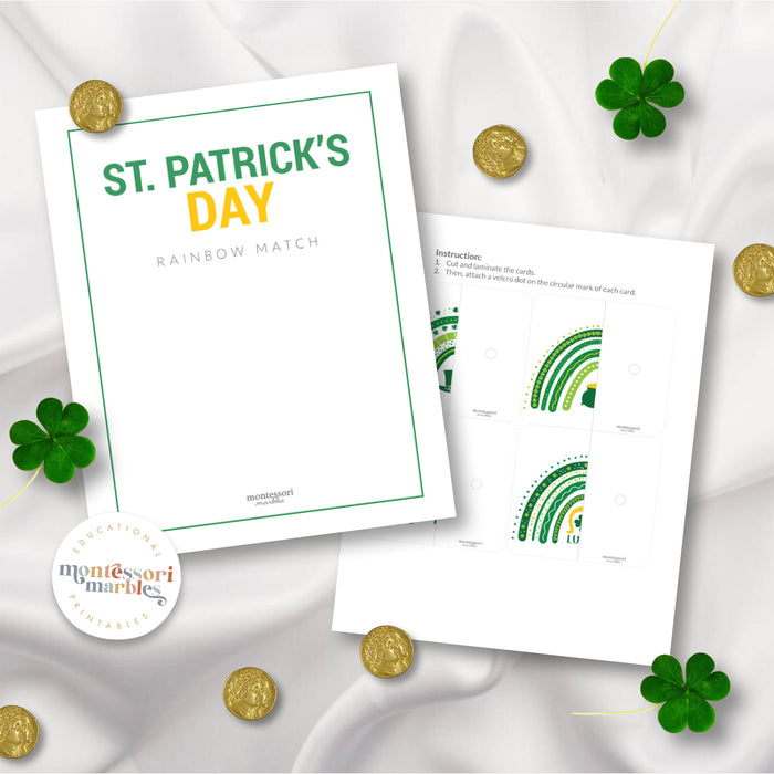 St. Patrick's Day Rainbow Symmetry Puzzles