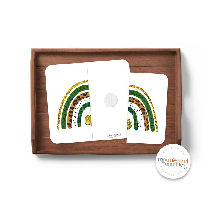 St. Patrick's Day Rainbow Symmetry Puzzles