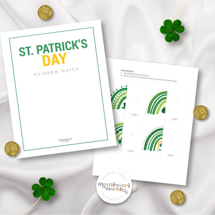 St. Patrick's Day Shamrock Symmetry Puzzles