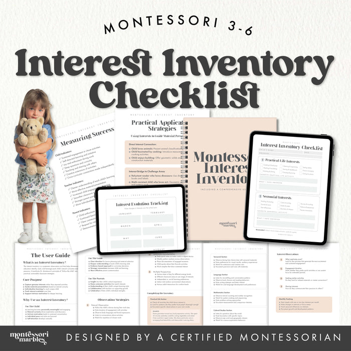 Montessori Interest Inventory Checklist