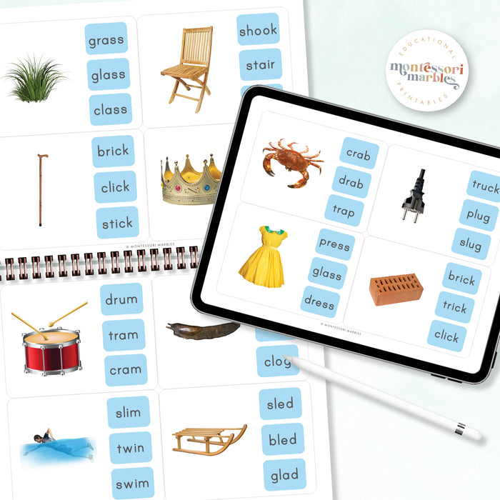 Montessori Blue Series Name the Objects | Beginning Blends