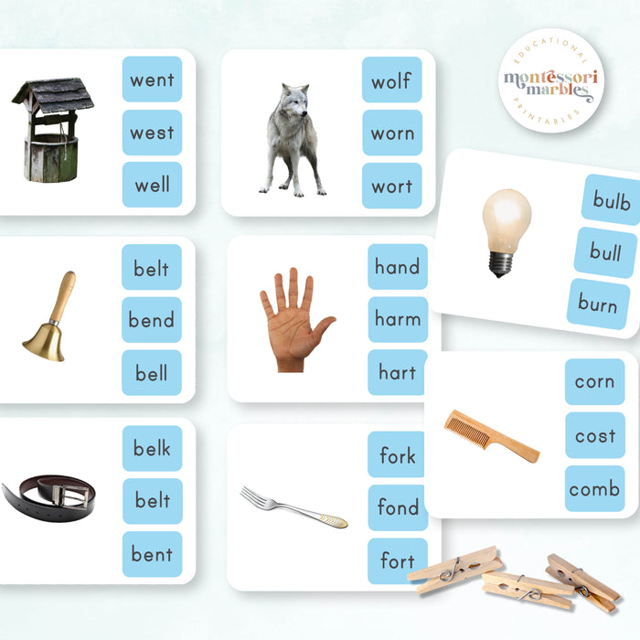 Montessori Blue Series Name the Objects | Ending Blends