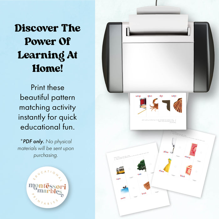 Montessori Blue Series Two-Piece Puzzles