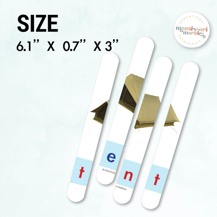 MONTESSORI BLUE SERIES Craft Stick Puzzles