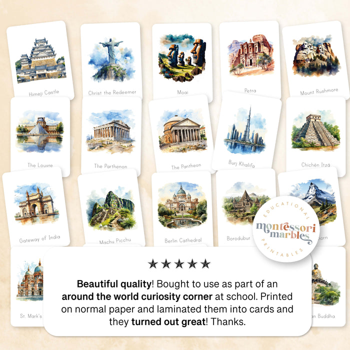 Landmarks Flash Cards