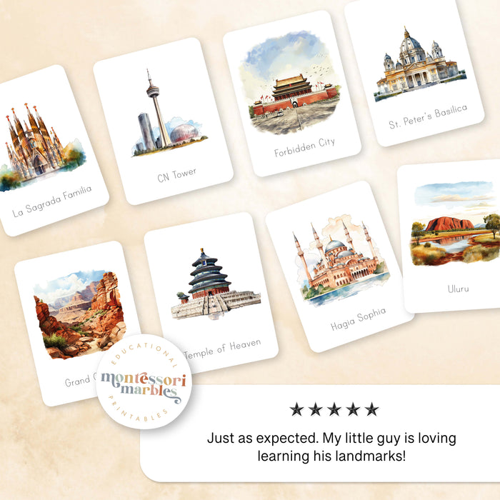 Landmarks Flash Cards