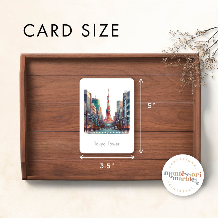 Landmarks Montessori Nomenclature Cards