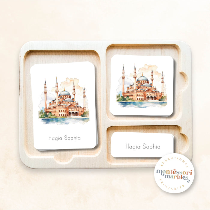 Landmarks Montessori Nomenclature Cards