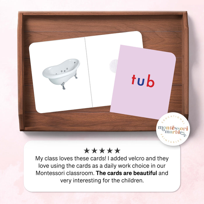 Montessori Pink Series Pairing Cards