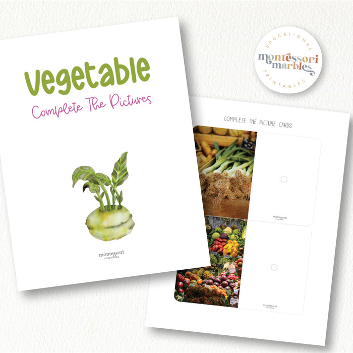Vegetable Complete The Pictures