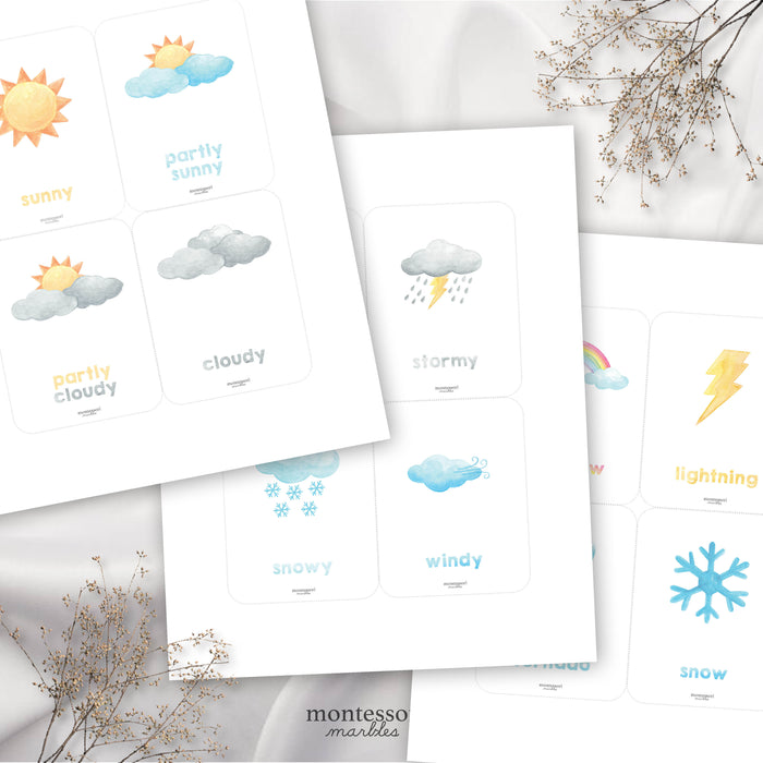 Weather Flash Cards