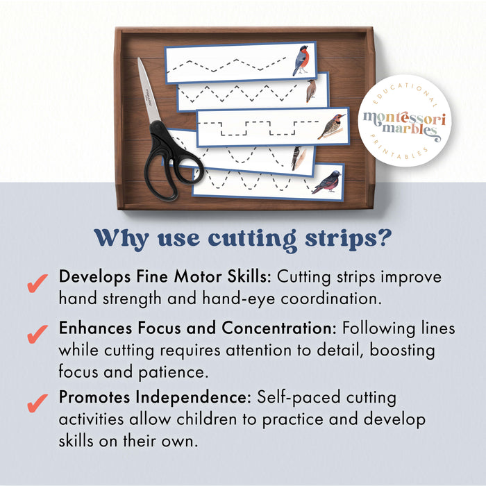 Winter Birds Cutting Strips