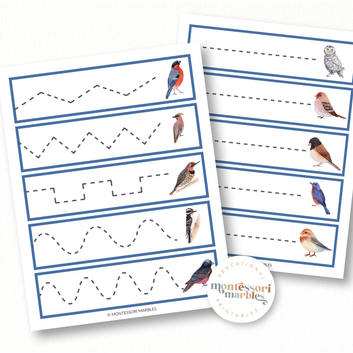 Winter Birds Cutting Strips