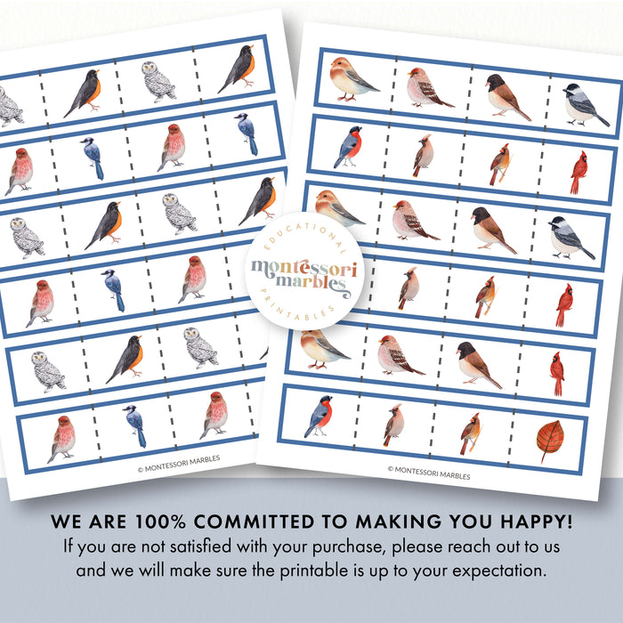 Winter Birds Cutting Strips