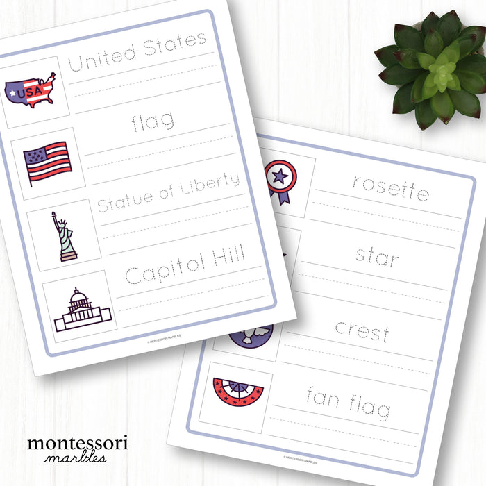 United States Handwriting Practice