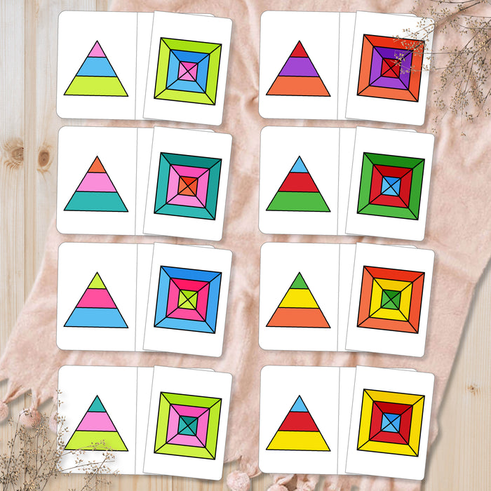 Math 2D Perspective Matching Cards