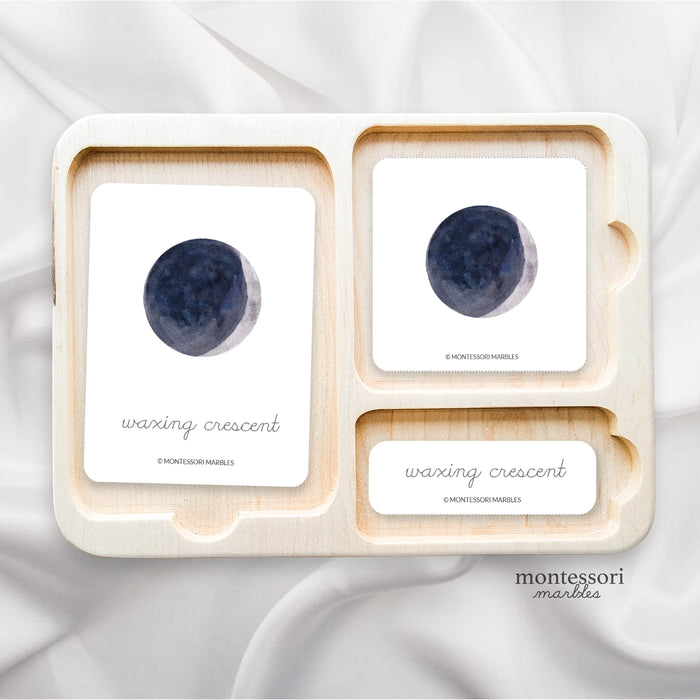 Moon Phases Nomenclature Cards (Cursive)