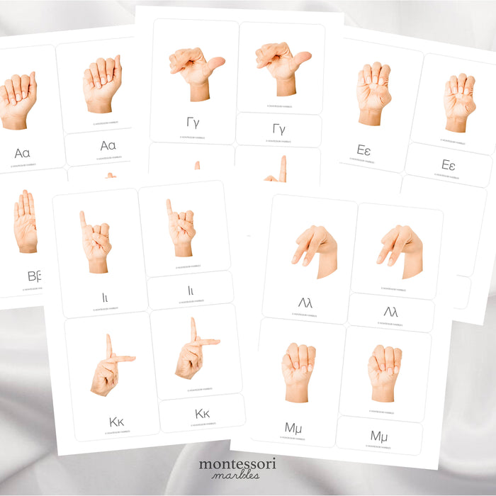 Greek Sign Language Nomenclature Cards