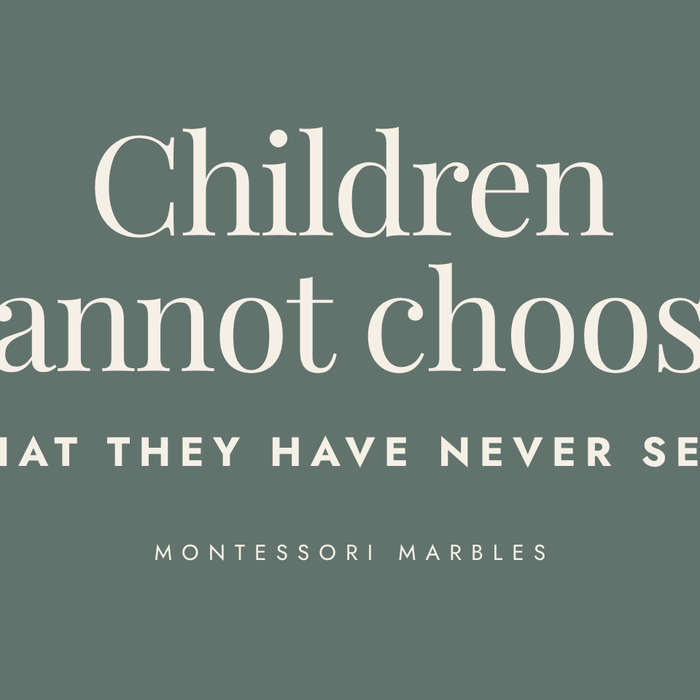 Children Cannot Choose What They Have Never Seen