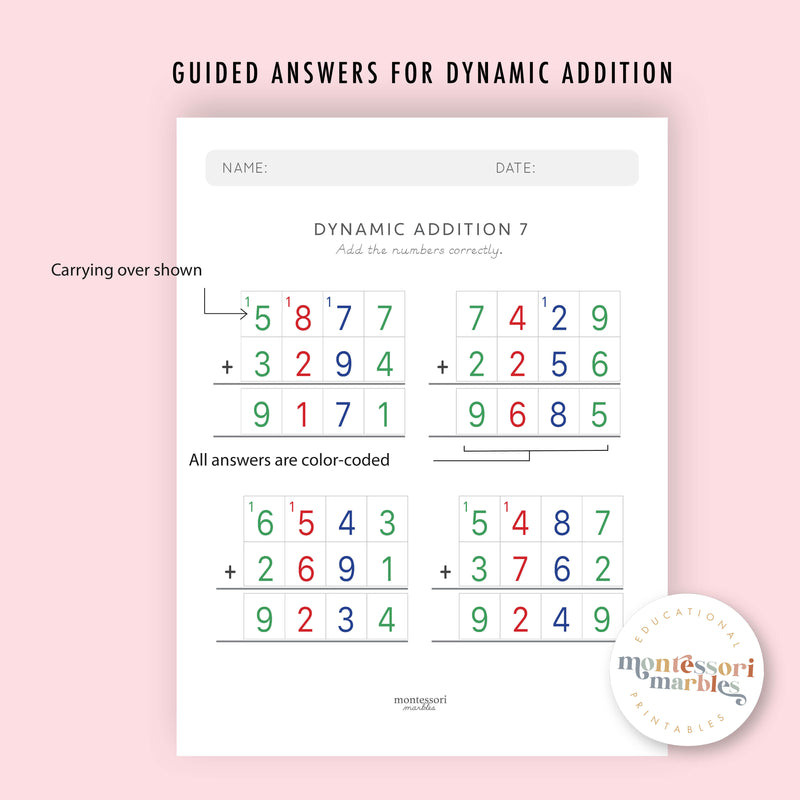 Addition Drills Workbook Level 5