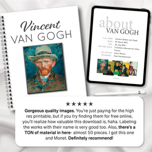 Vincent Van Gogh Montessori Picture Binder