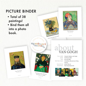 Vincent Van Gogh Montessori Picture Binder