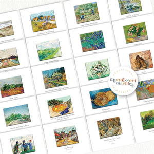 Vincent Van Gogh Montessori Picture Binder