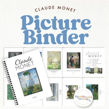 Load image into Gallery viewer, Claude Monet Montessori Picture Binder
